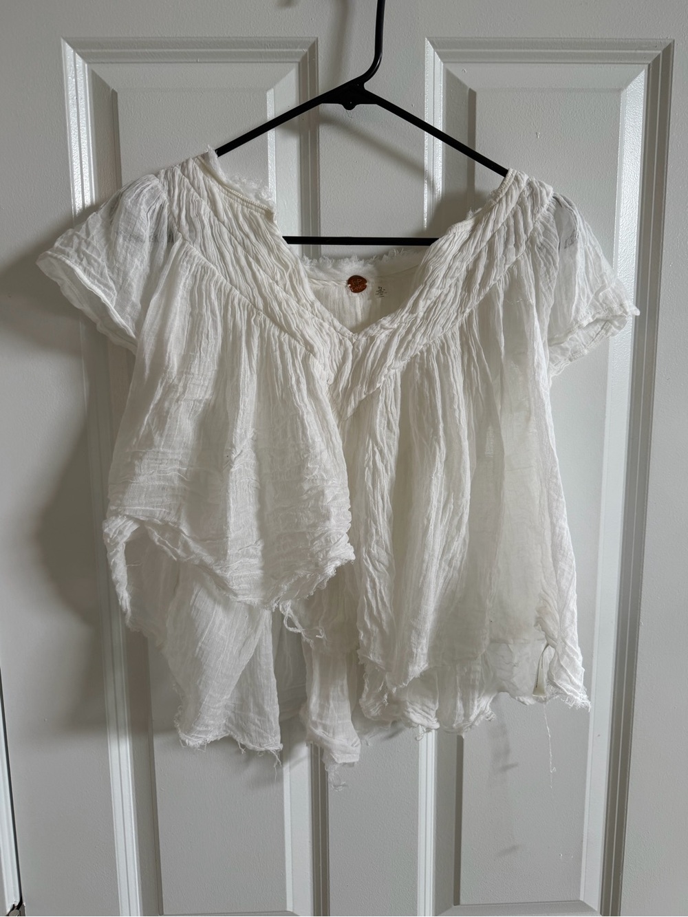 Free people white blouse